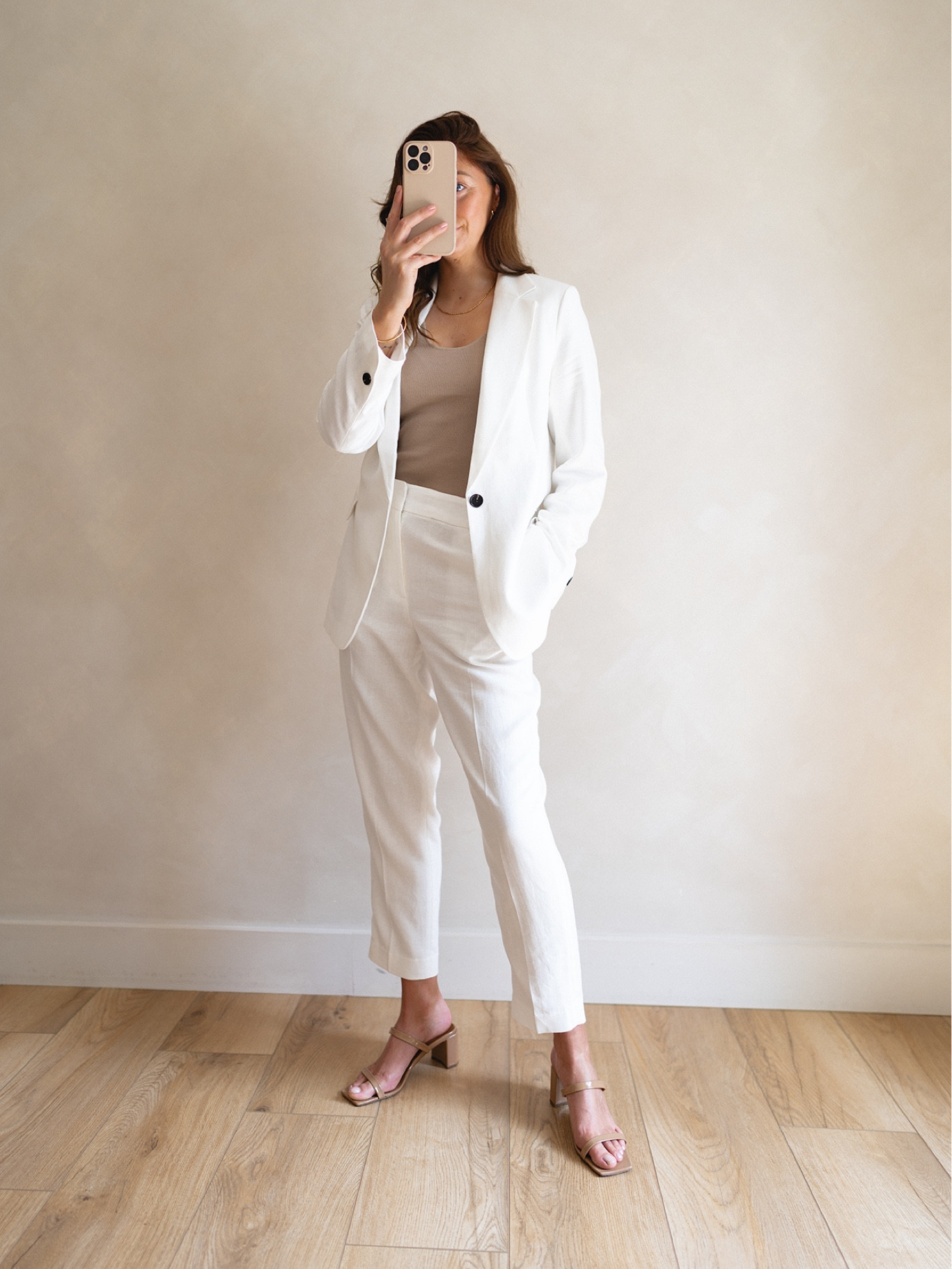 Wedding guest outfits, the Suit Edition. A suit is a great option as a wedding guest outfit, for any of the different types of weddings we have these days, whether it be a traditional church wedding or a destination beach wedding. I’m personally not a fan of occasion dresses and I’ve really tried to get on board with them over the years but they sit unworn in my wardrobe, don’t make me feel comfortable and also don’t feel like they suit my style. A suit is a great investment because not only can it be worn for occasions but also it’s so easy to integrate each piece into daily outfits. A blazer with jeans and a basic, tailored trousers with trainers and a jumper. For me a suit is a more worth while addition to my wardrobe over a once-worn occasion dress that I don’t feel comfortable in.

#LTKworkwear #LTKwedding #LTKsummer