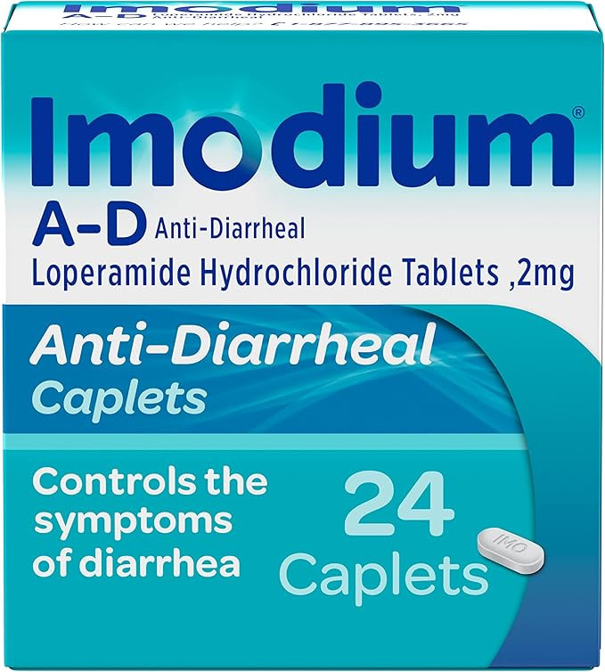 Imodium A-D Diarrhea Relief Caplets with Loperamide HCl, 24 Count | Amazon (US)