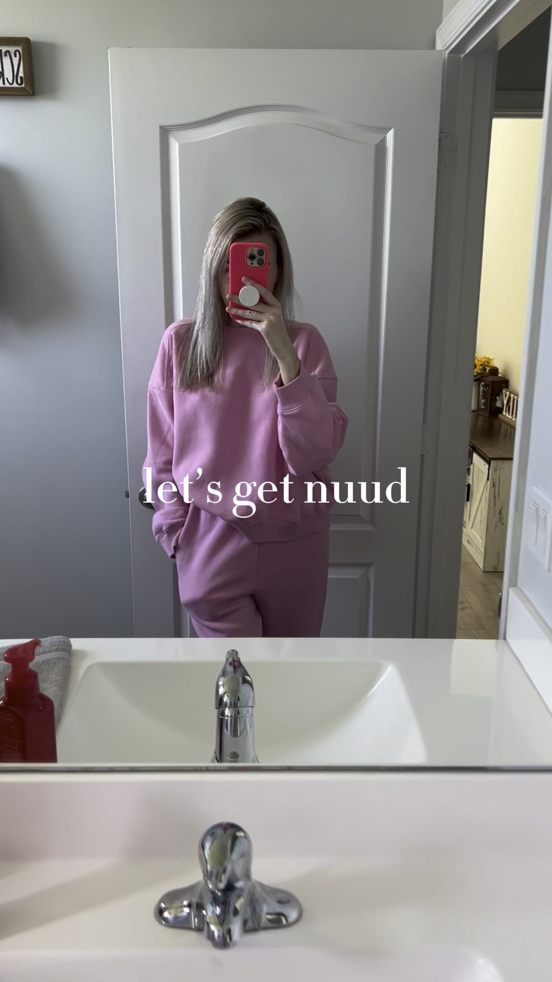 The coziest sweatshirt and sweatpants you’ll ever find! I’m basically living in them now. Fits true to size, I like my sweatshirts a bit more oversized so I sized up, but pants I got my normal size.

#LTKtravel #LTKMostLoved