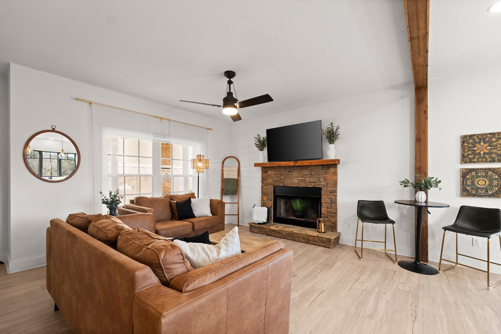 Modern meets cozy in our mountain home ✨ Our living room is the perfect place to unwind, with warm textures, stylish details, and a view that never gets old! #ModernCozy #MountainLiving

#LTKHome #LTKHome #LTKSeasonal #LTKTravel