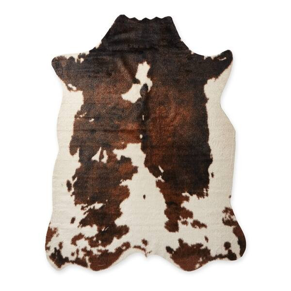 Alexander Home Yosemite Faux Cowhide Area Rug | Bed Bath & Beyond