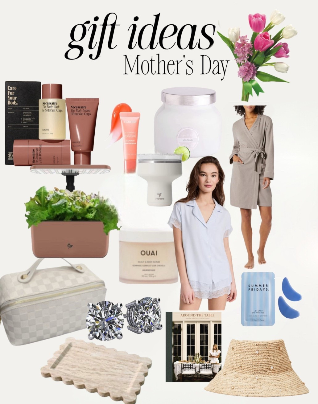 Mother’s Day, but make it elevated 🤍
Thoughtful pieces she’ll actually use — from everyday luxuries to soft, neutral staples.

mother’s day gift ideas, neutral gifts, quiet luxury, self care gifts, spa gifts, skincare favorites, silk pajamas, robe, luxury candle, ouai hair care, summer fridays, cosmetic bag, travel pouch, marble tray, home decor gifts, indoor herb garden, drinkware, straw hat, gold jewelry, diamond studs, 

#mothersdaygifts #giftideas #neutraldecor #quietluxury #selfcare #spagifts #skincare #pajamas #robe #candle #haircare #beauty #cosmeticbag #travelbag #marbletray #homedecor #herbgarden #drinkware #strawhat 

#LTKmomlife #LTKgrwm #LTKMothersDay