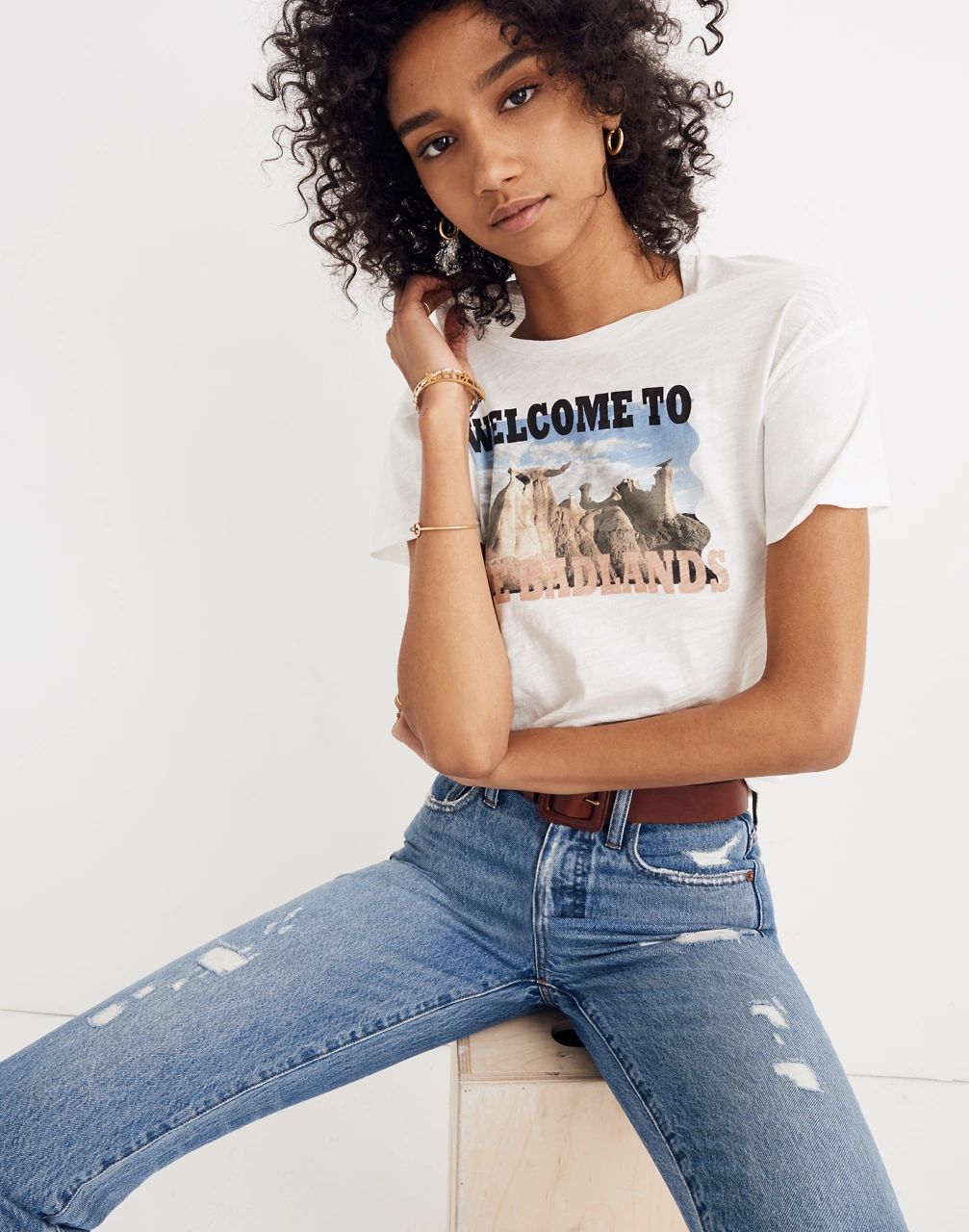 Welcome to the Badlands Whisper Cotton Crewneck Tee | Madewell