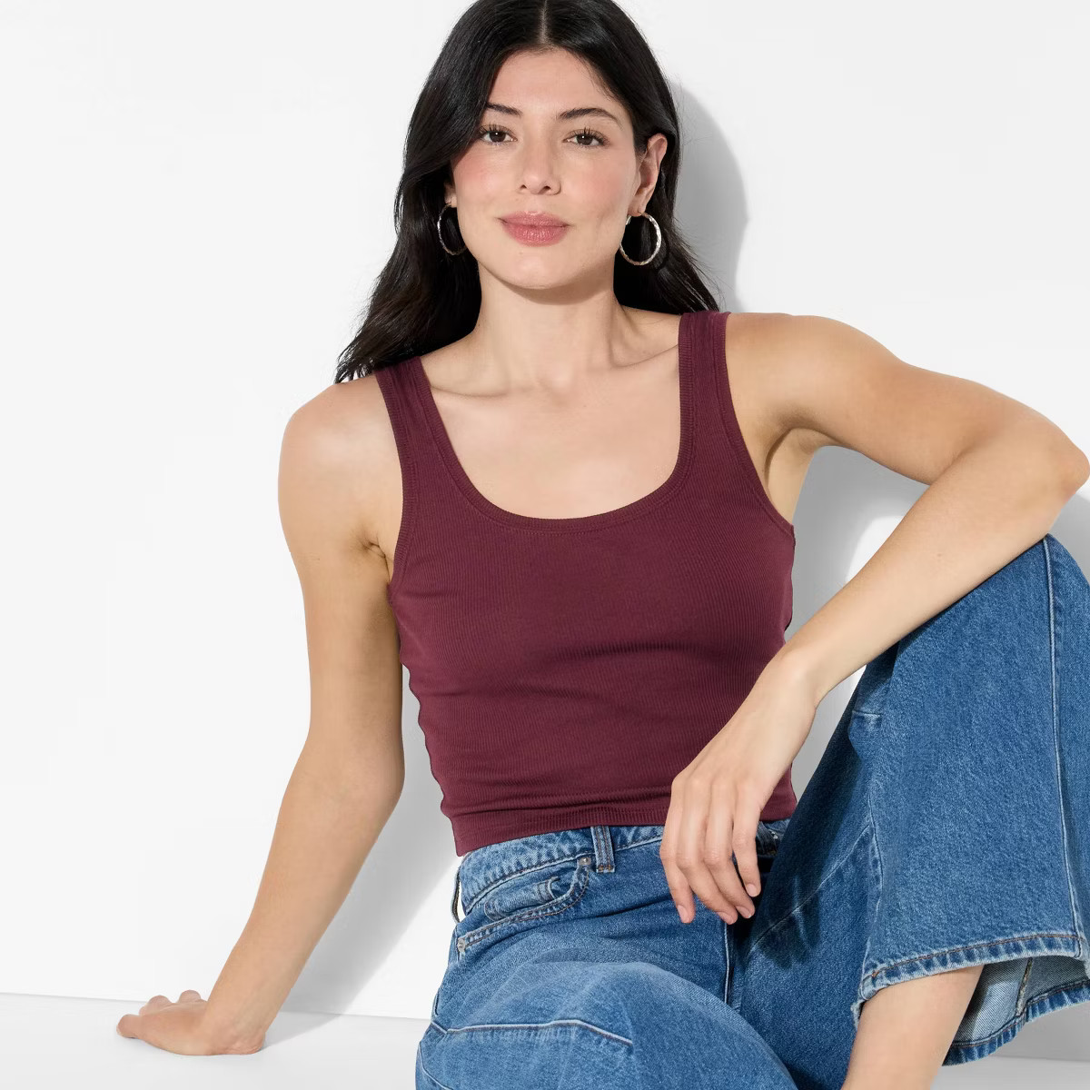 Women's Slim Fit Scoopneck Tank Top - Wild Fable™ | Target