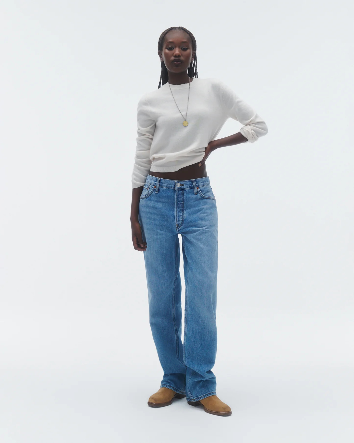 Shrunken Crew - Cream | Guest In Residence