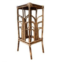 Handcrafted Bamboo Rattan Plant Stand - Versatile Side Table For Indoor & Outdoor Use | Etsy (US)