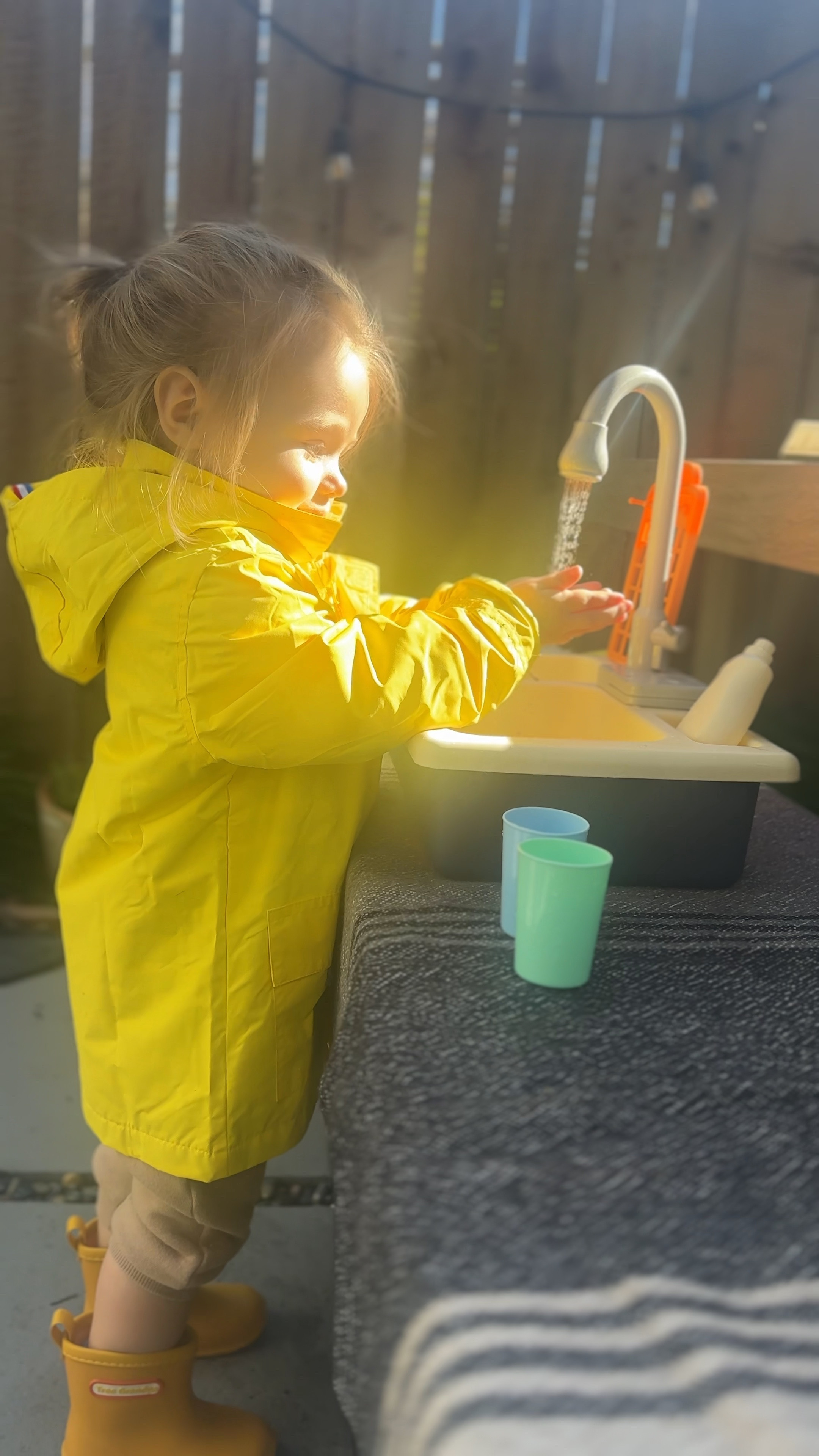 Hours of fun with this kids splash sink! Battery operated real water running toy for toddlers, it’s excellent sensory play. I’ve added the raincoat and rain boots which are a must 💦

#LTKkids #LTKbaby #LTKGiftGuide