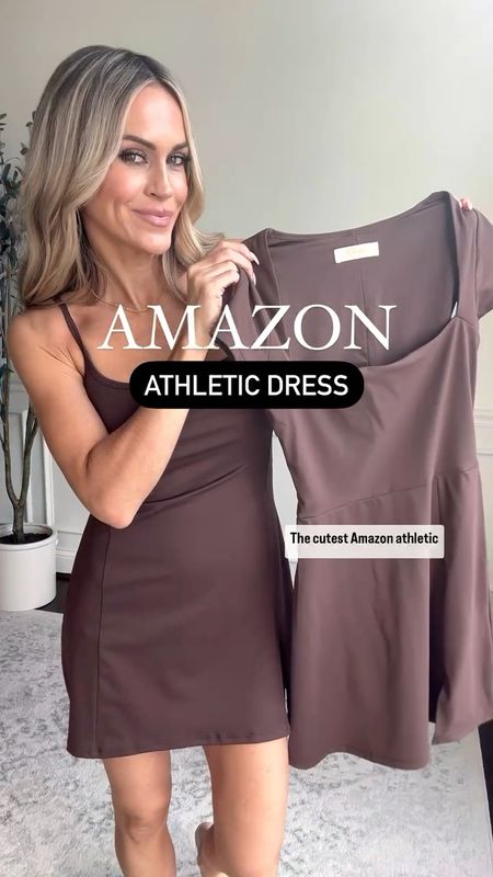 Amazon athletic dress - love the square neckline and notched hem! Wearing size small. 

Double lined with built in mesh shorts - available in 6 colors, wearing size small!


#LTKStyleTip #LTKOver40 #LTKFindsUnder50