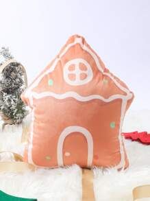 1pc Christmas Small House Shaped Pillow (with Pillow Core) | SHEIN