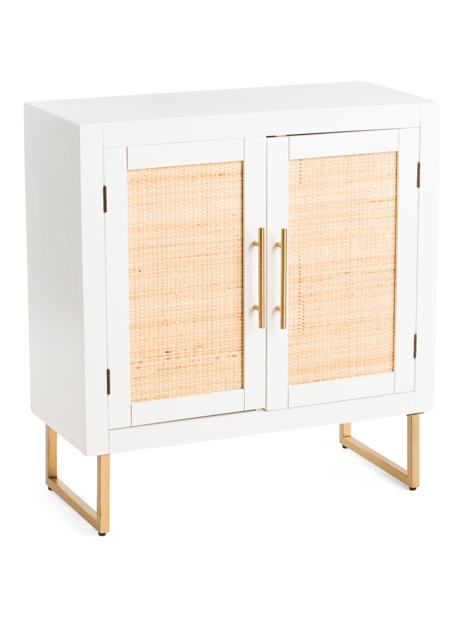 Wood And Rattan Cabinet | TJ Maxx