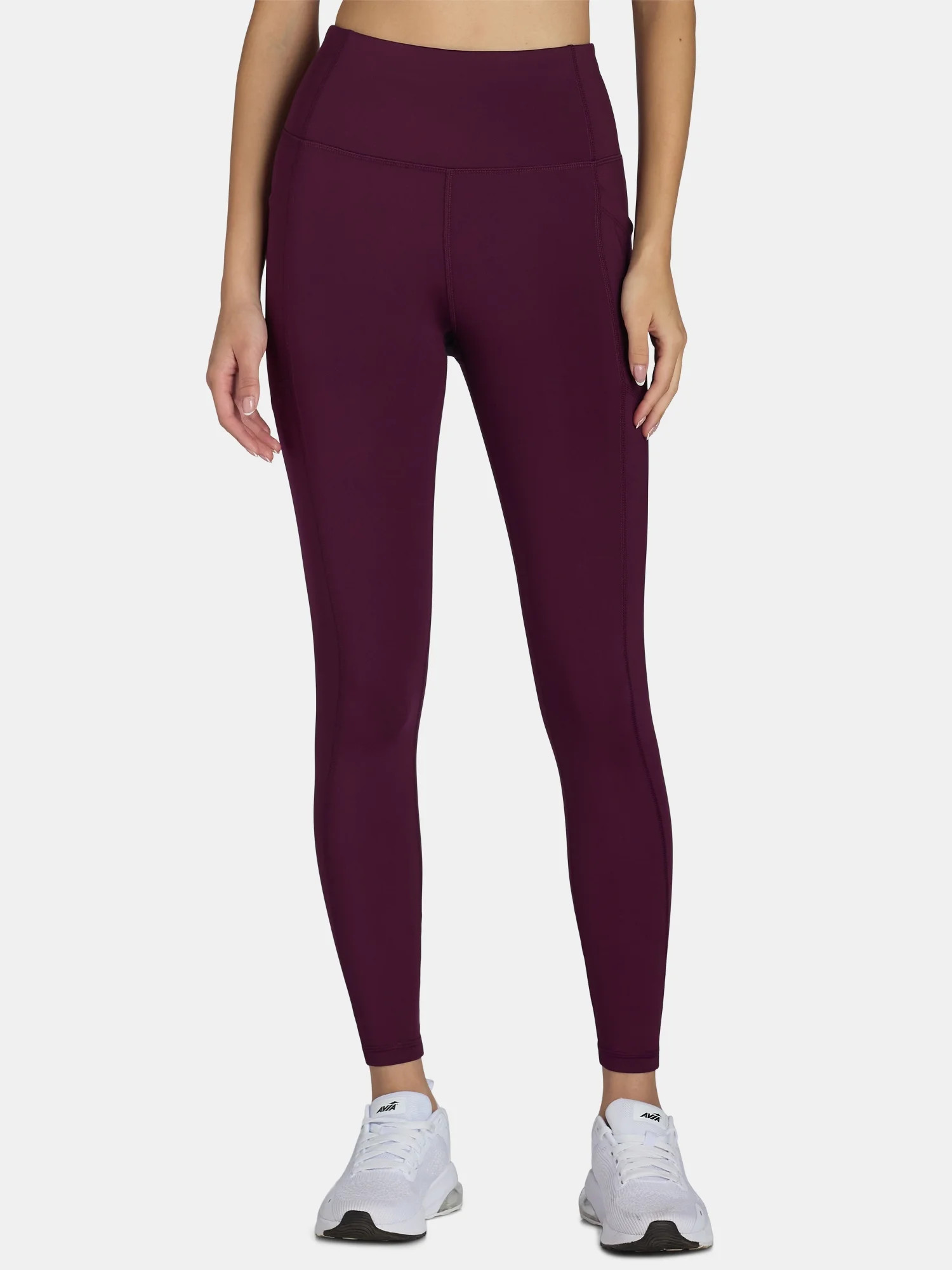 Avia Women's Cropped Active Leggings with Side Pockets, 25" Inseam, Sizes XS-XXL | Walmart (US)