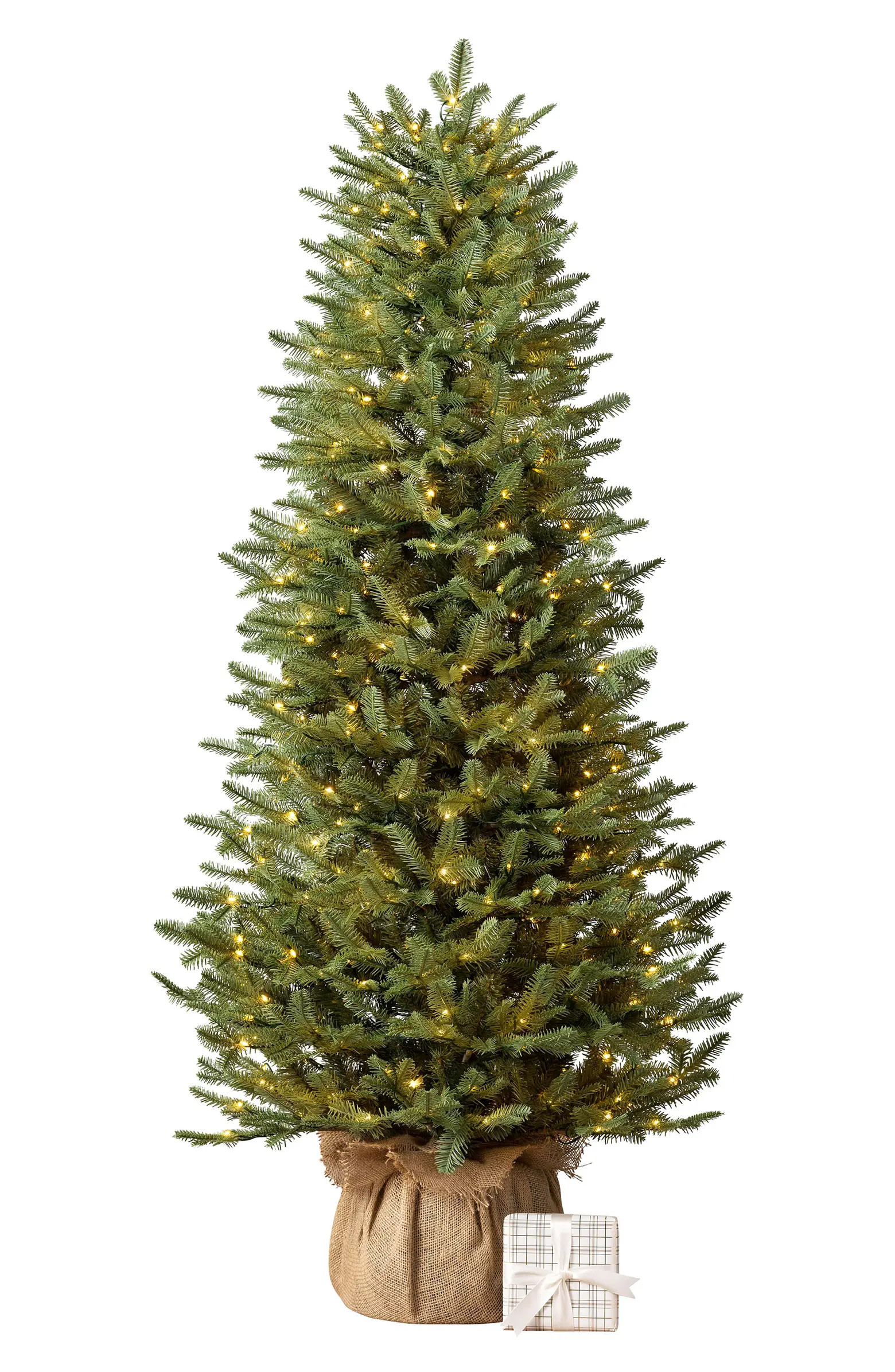 Balsam Hill Balsam Fir Pre-Lit Artificial Tree with Burlap Base | Nordstrom | Nordstrom