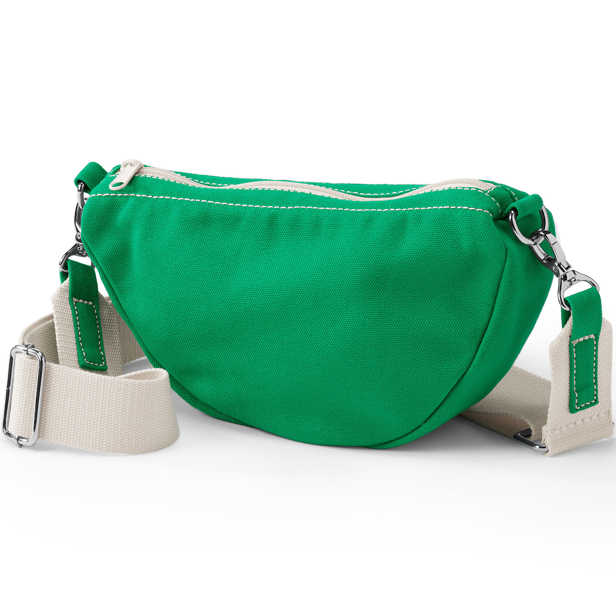 Canvas Crescent Crossbody Bag | Lands' End (US)
