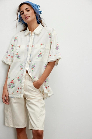 We The Free Emma Embroidered Top | Free People (Global - UK&FR Excluded)