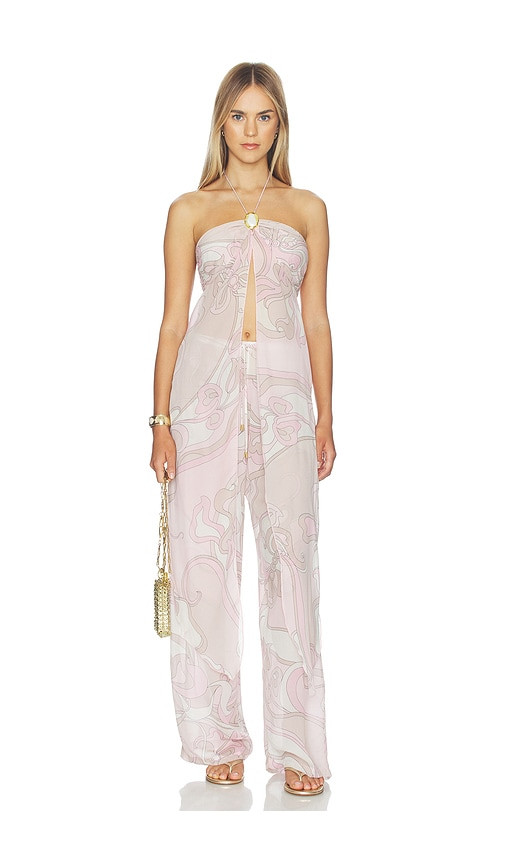 Cin Cin Coral Moonstone Drape Top in Pink. - size XL | Revolve Clothing (Global)