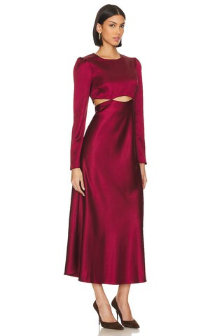 Line & Dot Mira Dress in Crimson from Revolve.com | Revolve Clothing (Global)