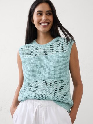 Mixed Stitch Sweater Tank | Banana Republic Factory