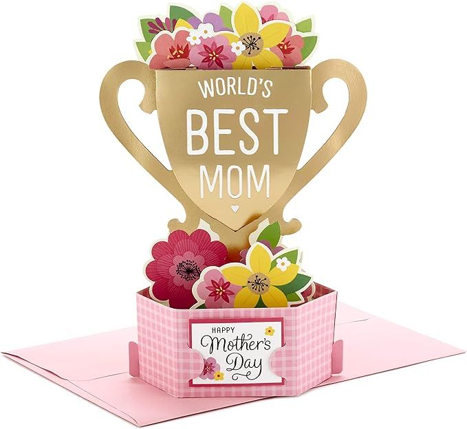 Hallmark Pop Up Mothers Day Card (Displayable World's Best Mom Trophy) | Amazon (US)