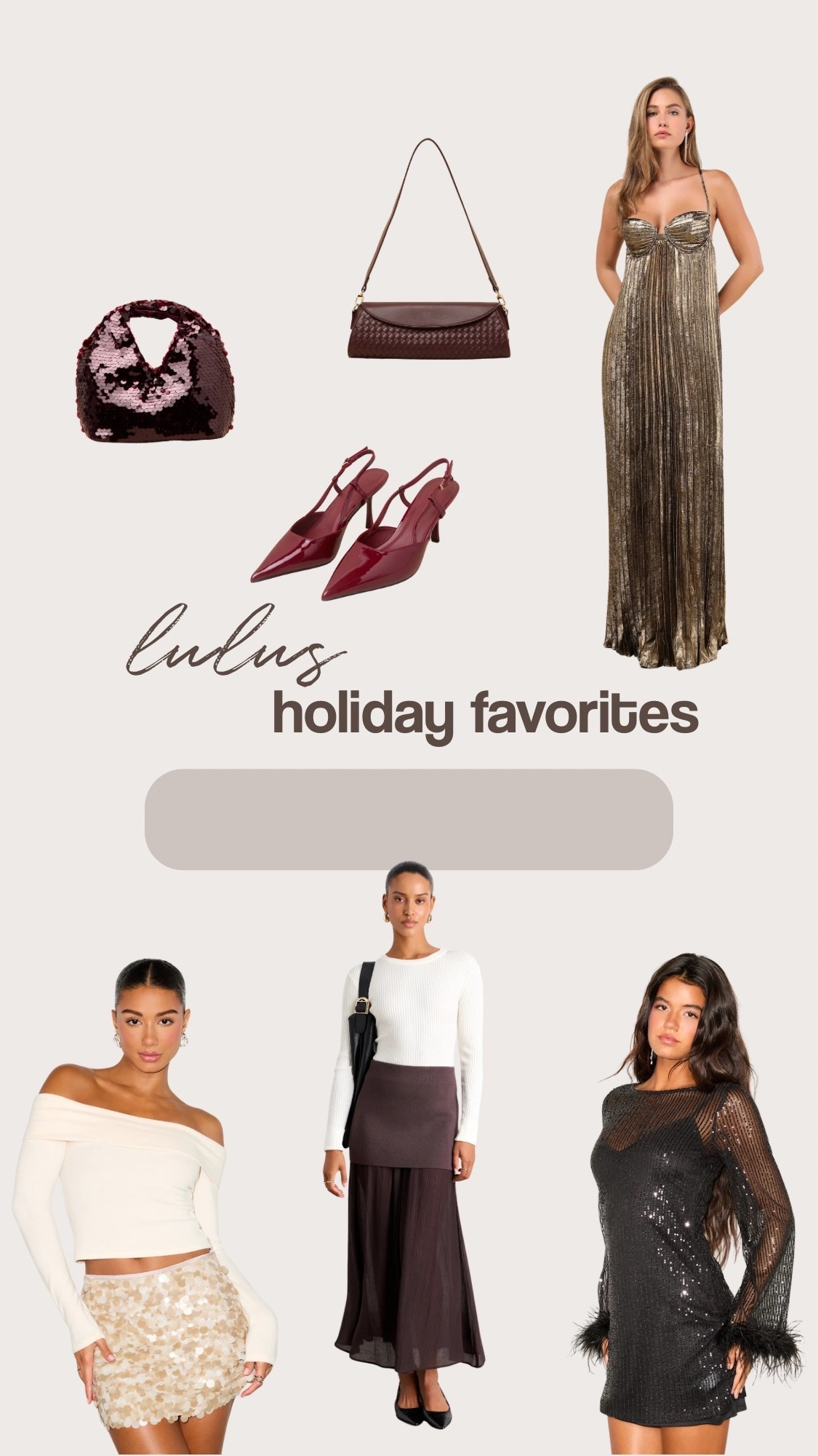 rounded up my favorite Lulus pieces from their new holiday drop ✨🍸 lots of glitz + glamor!

#LTKStyleTip