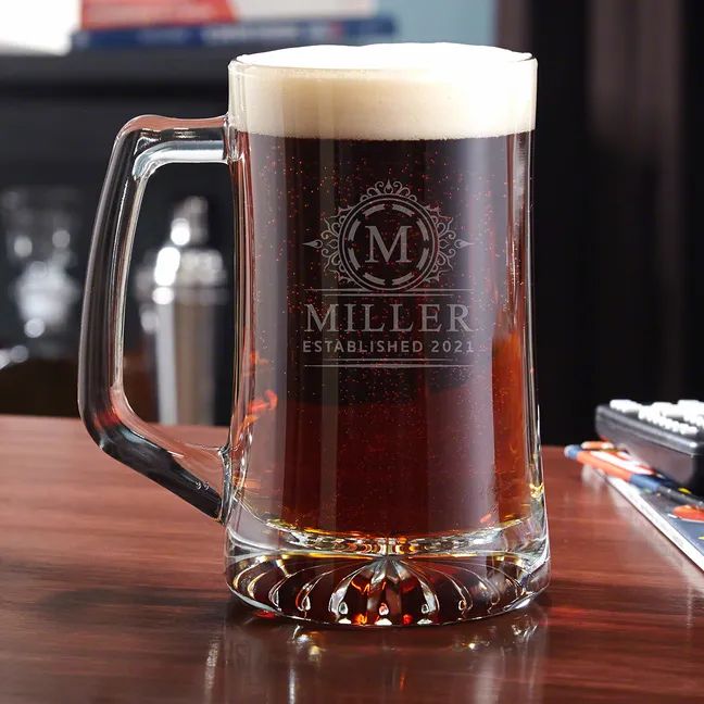 Personalized Beer Mug | HomeWetBar.com