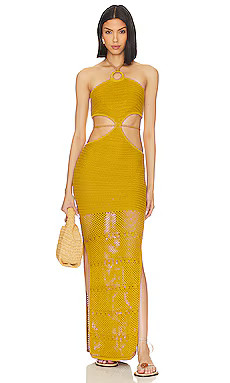 Tularosa Parisa Maxi Dress in Olive Green from Revolve.com | Revolve Clothing (Global)