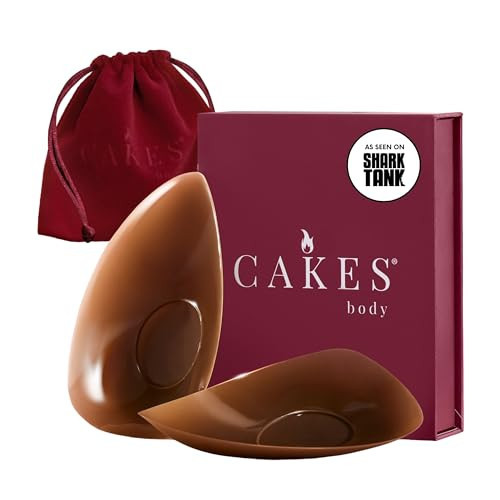 CAKES Body® sticky Triangle Nipple Covers for Women - Silicone Nipple Covers With an Adhesive-free nip nook™ Cocoa/Original | Amazon (US)
