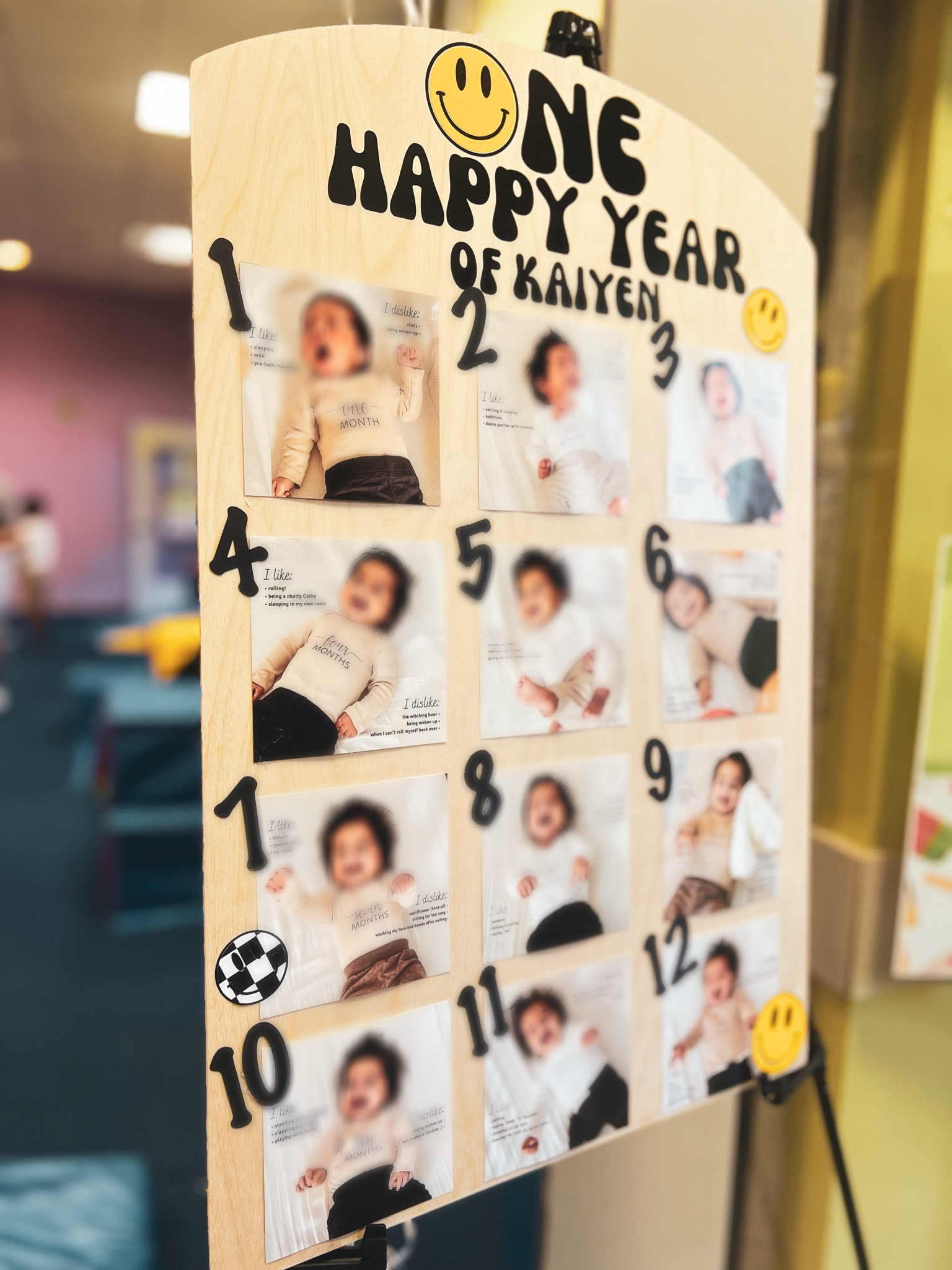 one happy dude themed first birthday party, first birthday party details, boy birthday, smiley face, monthly photos, photo board

#LTKKids #LTKParties #LTKBaby