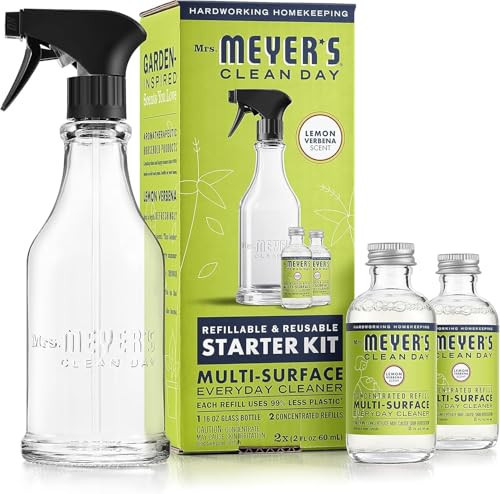 MRS. MEYER'S CLEAN DAY Cleaner Dispenser + Concentrate Kit, Lemon Verbena | Amazon (US)