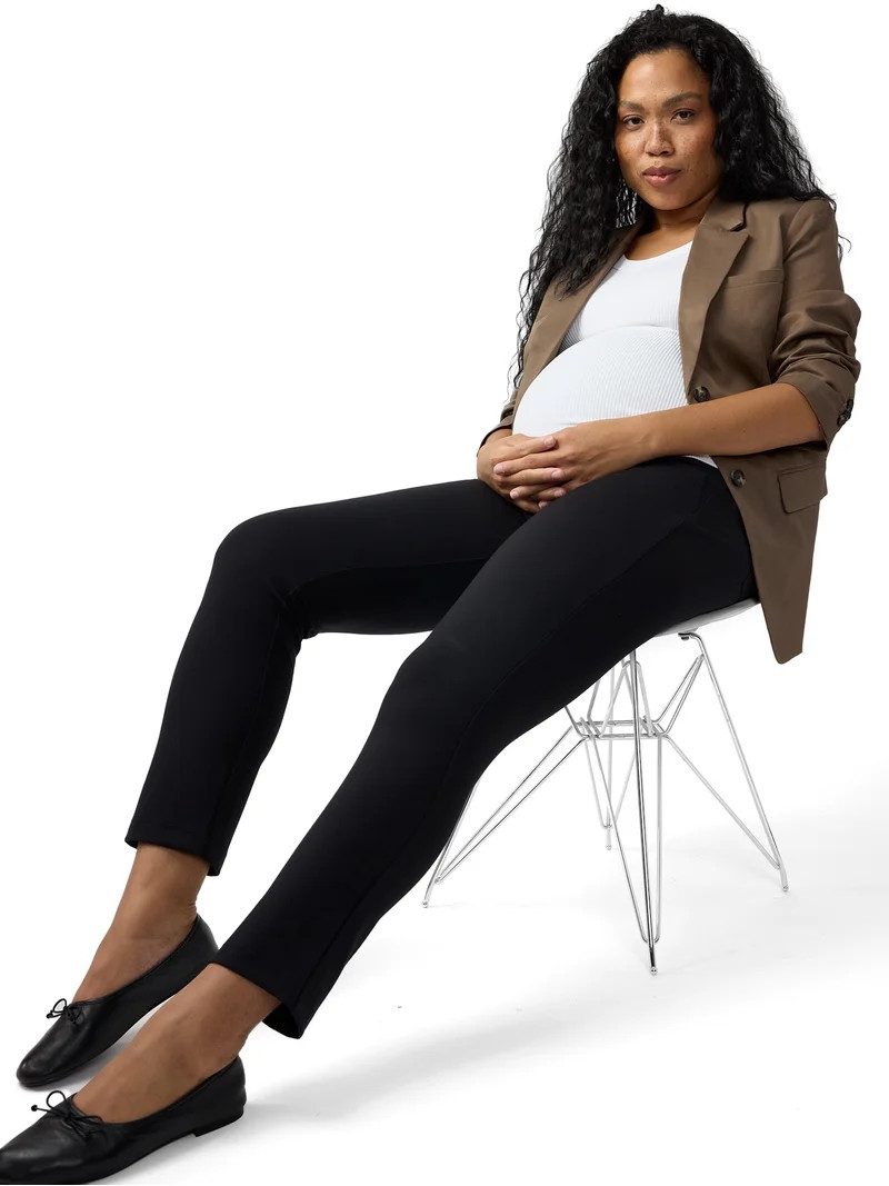 Ingrid & Isabel For Every Belly Women's Maternity Slim Ponte Pant, Sizes XS-XXL | Walmart (US)
