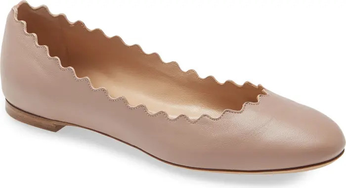 Lauren Scalloped Ballet Flat (Women) | Nordstrom