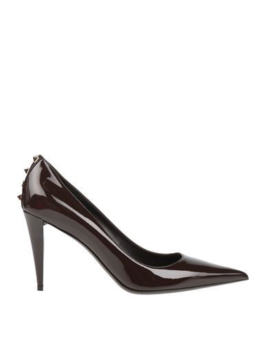 Valentino Garavani Woman Pumps Dark brown Size 5 Leather | YOOX (US)