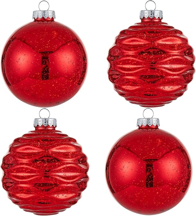 Large Christmas Ball Ornaments, Oversized Shatterproof Plastic Decorative Hanging Mercury Ornamen... | Amazon (US)
