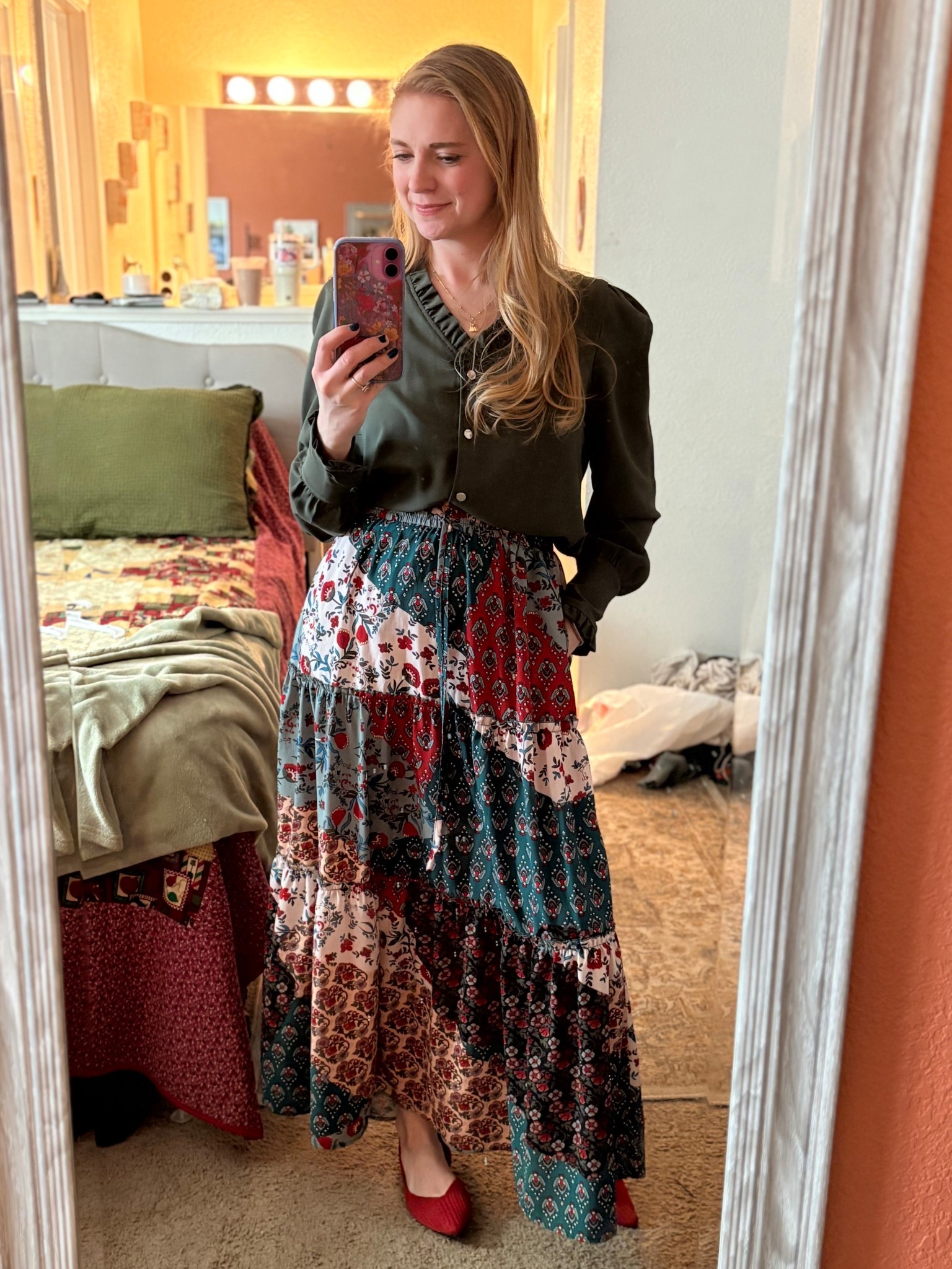 My absolute favorite skirt! 
Tts, stretchy waistband, AND has pockets. 

#LTKootd #LTKgrwm #LTKWorkwear