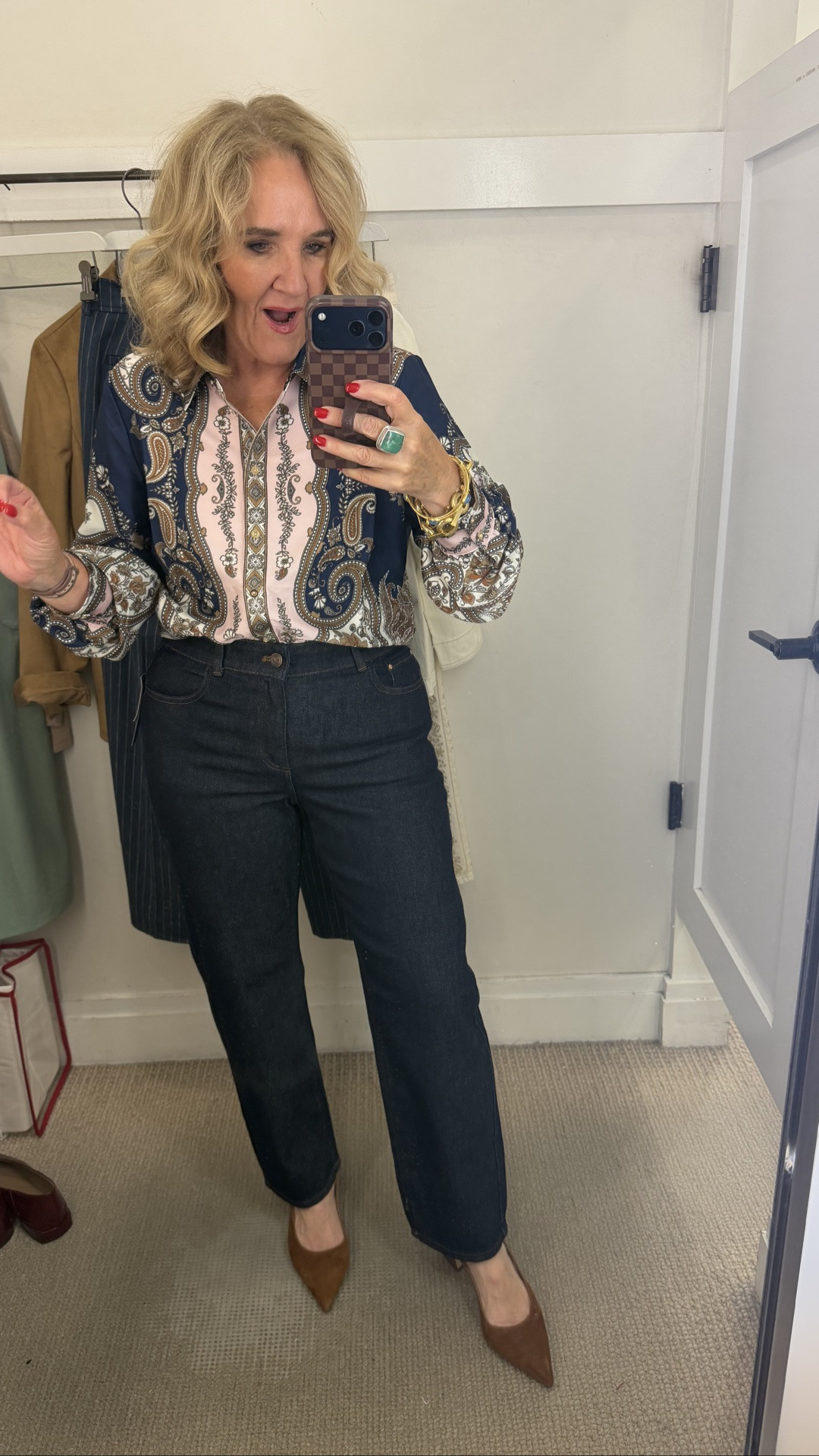 Pretty new arrivals from Talbots and you can shop them at 25% off!
Blouse I’m wearing a medium regular
These straight leg dark washed jeans are so flattering and can be dressed up or dressed down. I’m wearing an eight petite so they’re true size.

Office outfit fall outfit dark wash denim

#LTKOver40 #LTKSaleAlert #LTKWorkwear
