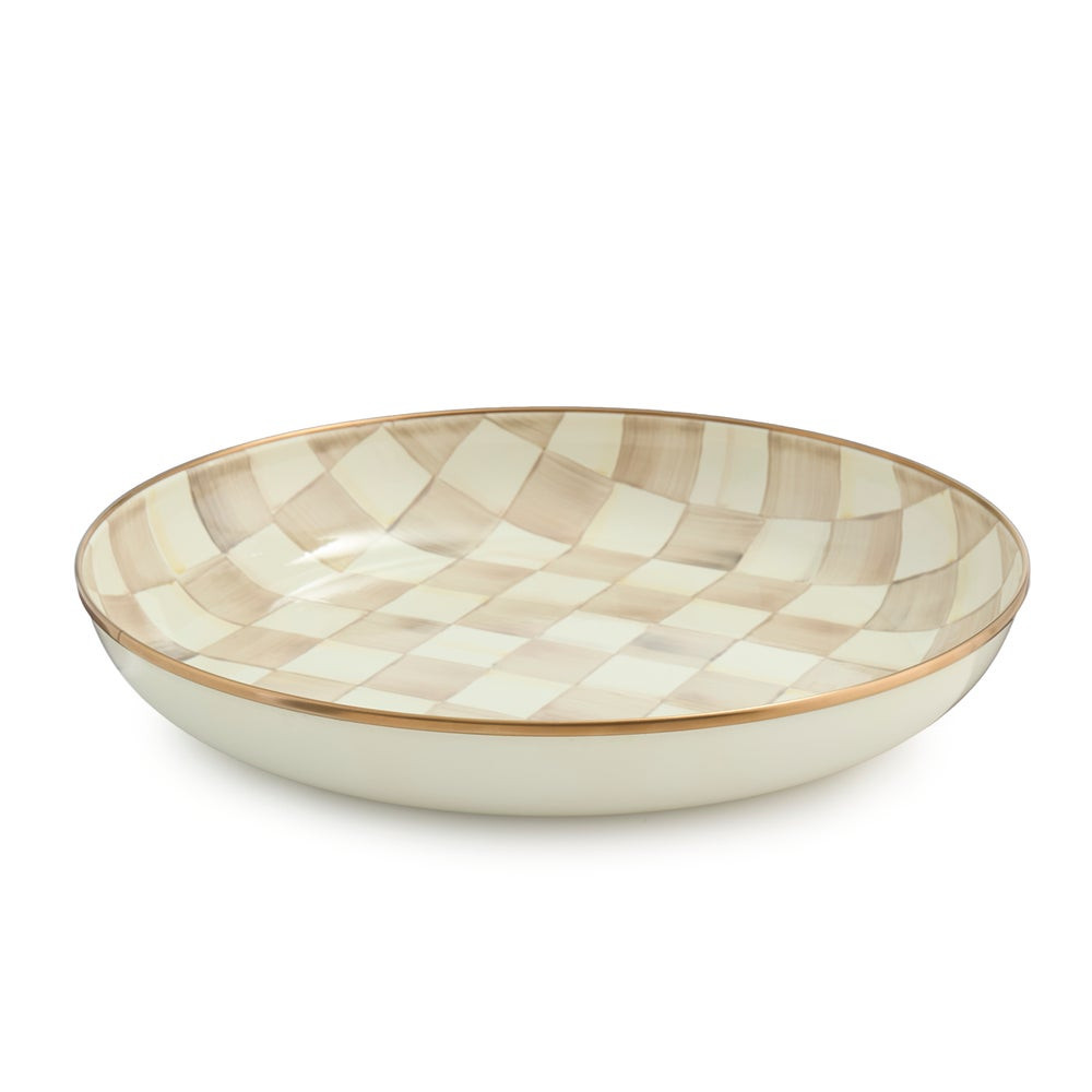 Mocha Check Abundant Bowl | MacKenzie-Childs