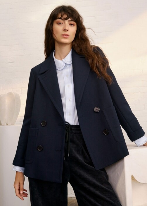 Trans-Seasonal A-Line Pea Coat | ME + EM