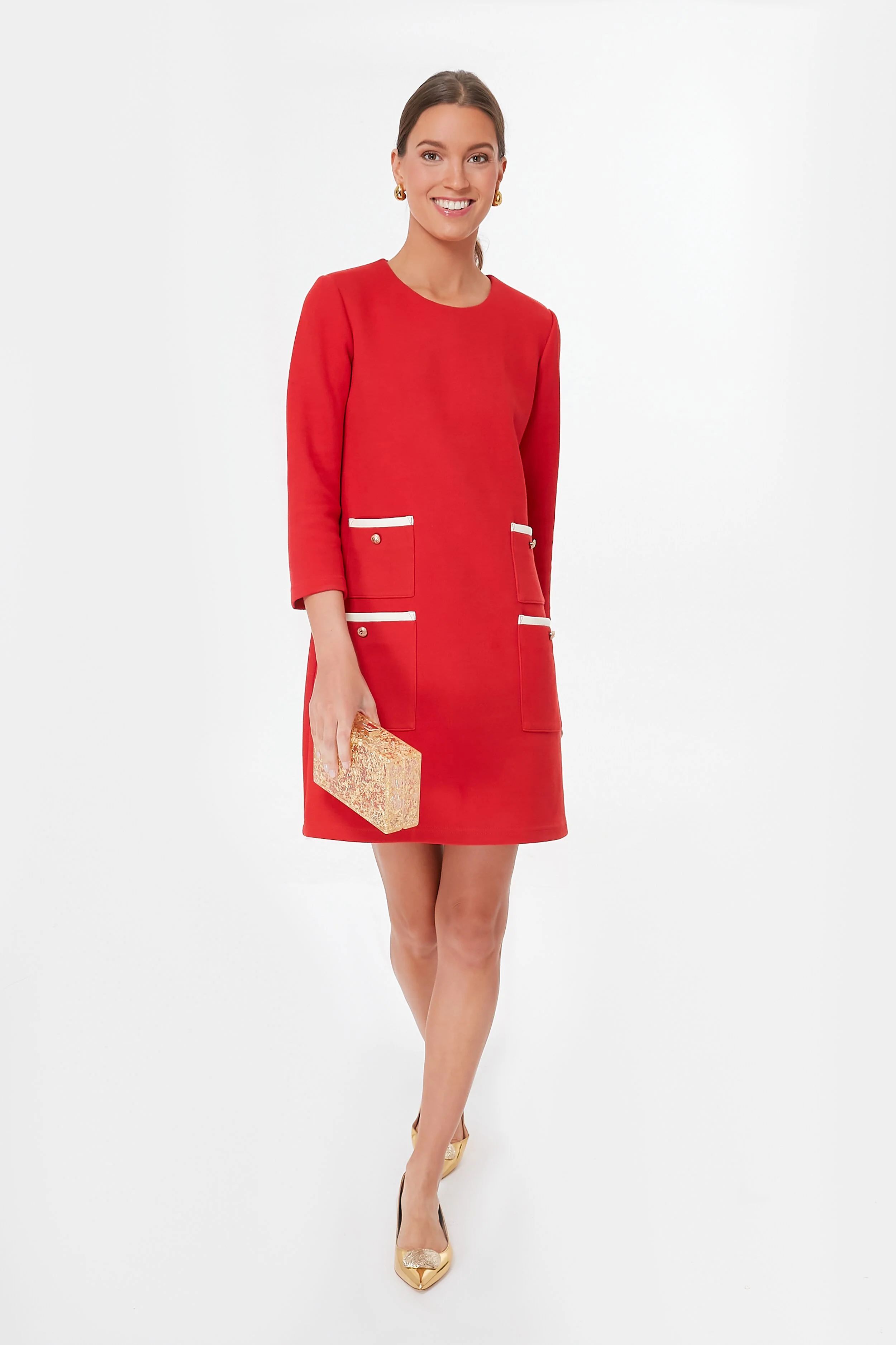 Red Francoise Mod Mini Dress | Tuckernuck (US)