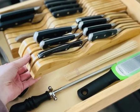 Easily organize all your kitchen knives with this innovative drawer organizer under $20!

#LTKhome #LTKunder50 #LTKFind