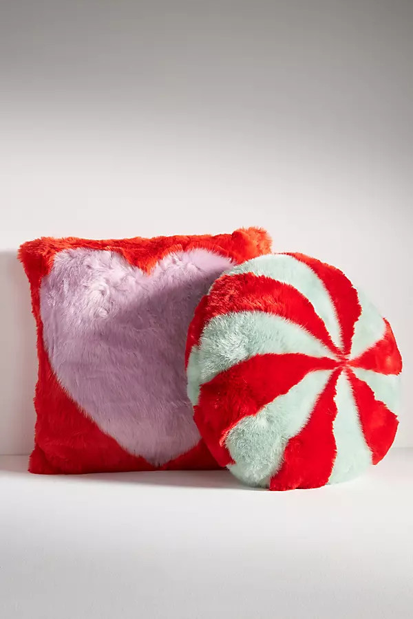 Festive Faux Fur Pillow | Anthropologie (US)