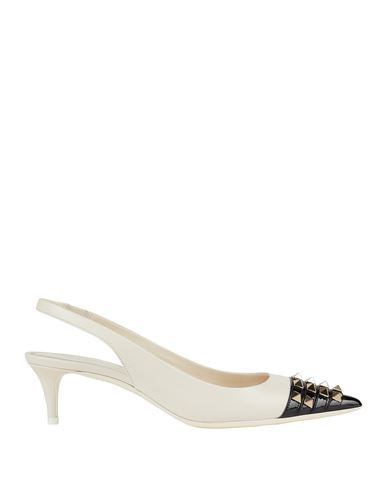 Valentino Garavani Rockstud Alcove Woman Pumps Ivory Size 5.5 Leather | YOOX (US)