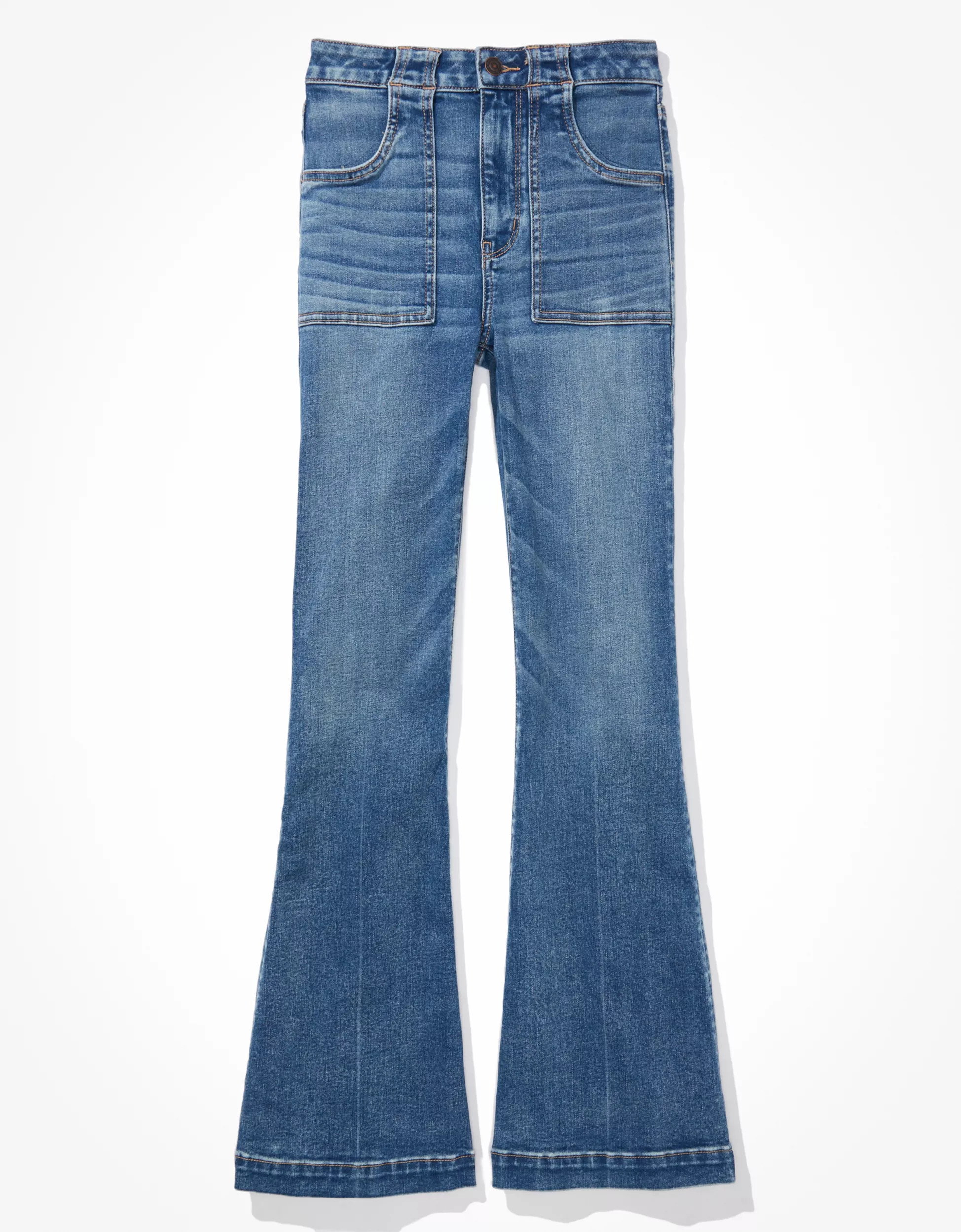 AE Ne(x)t Level Super High-Waisted Flare Jean | American Eagle Outfitters (US & CA)