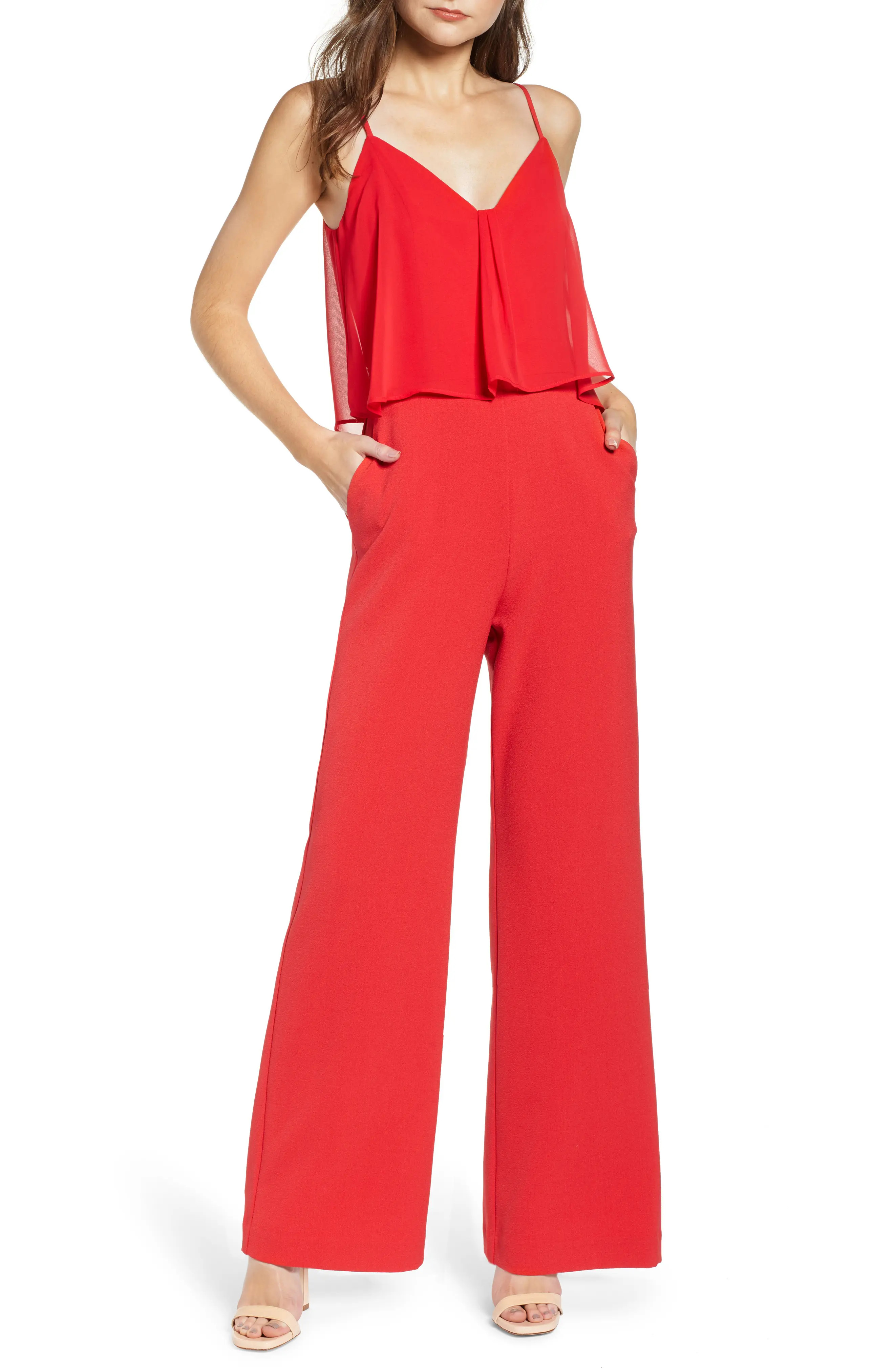 Chelsea28 Double Layer Jumpsuit | Nordstrom