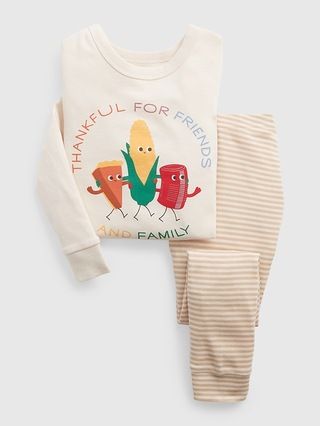 babyGap 100% Organic Cotton Thanksgiving PJ Set | Gap (US)