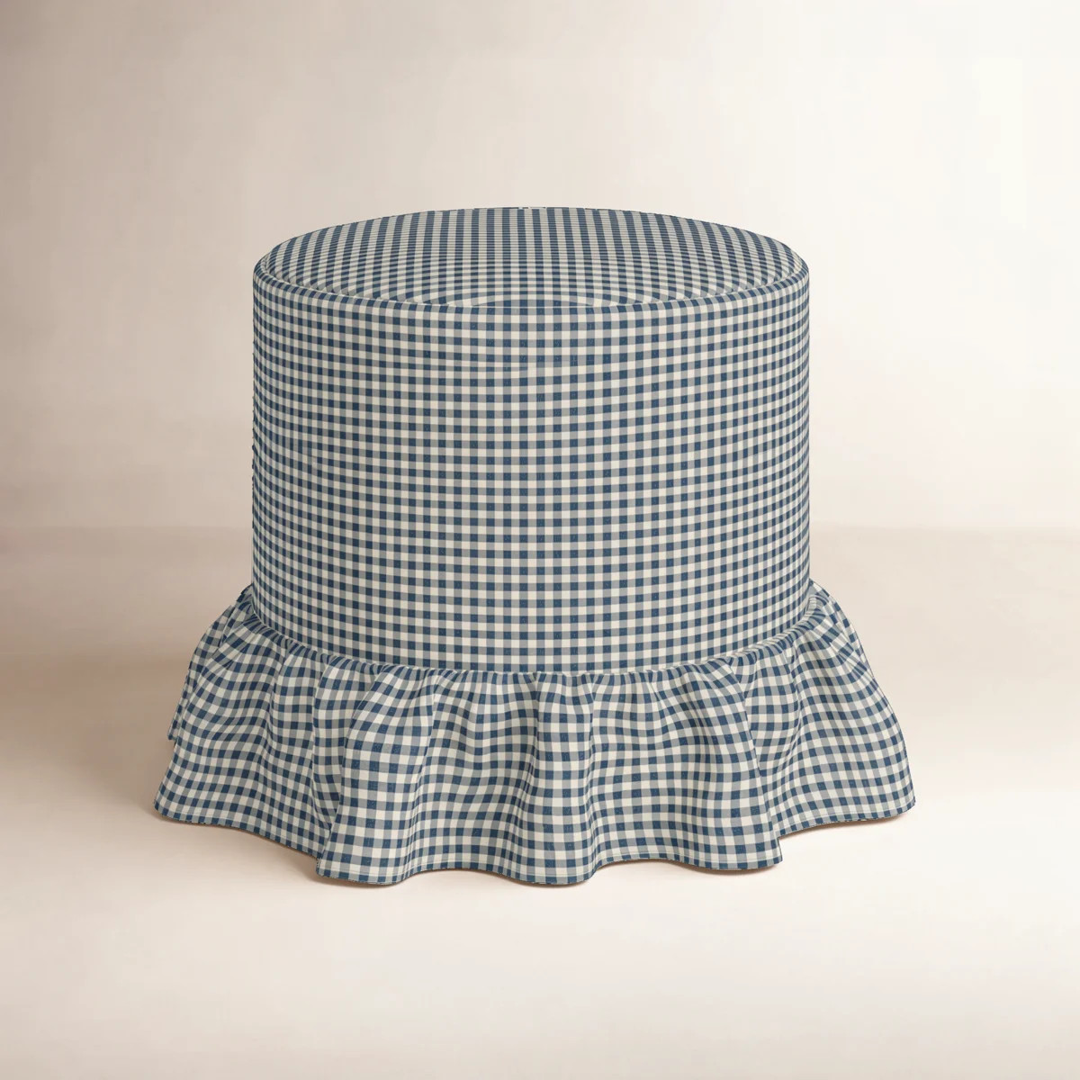 Ruffle Drum Ottoman | Wayfair North America