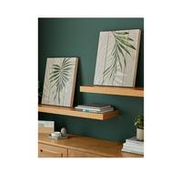 Art For The Home Peaceful Palm Leaves Set 2 Print on Wood | Very (UK)
