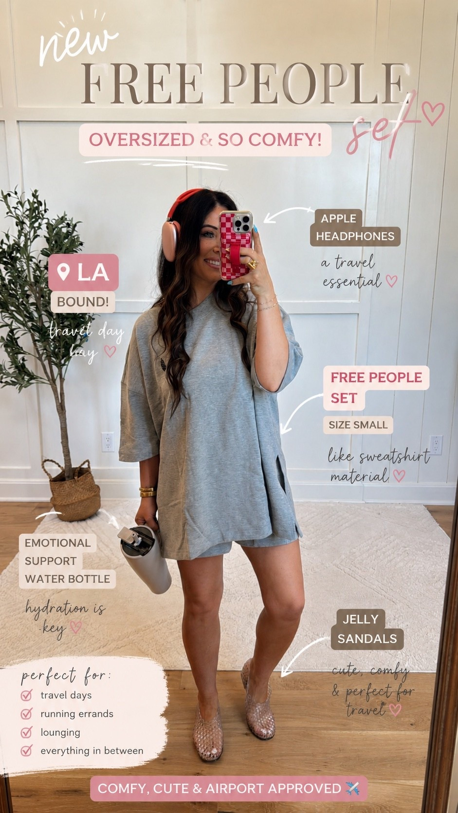 Traveling to LA with amazon influencer program today and I’m traveling and comfort In this new set from @freepeople ￼

#LTKootd #LTKgrwm #LTKTravel