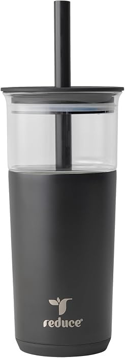 REDUCE Aspen - 20oz Vacuum Insulated Glass Tumbler - Extra Wide Straw & Lid | Amazon (US)