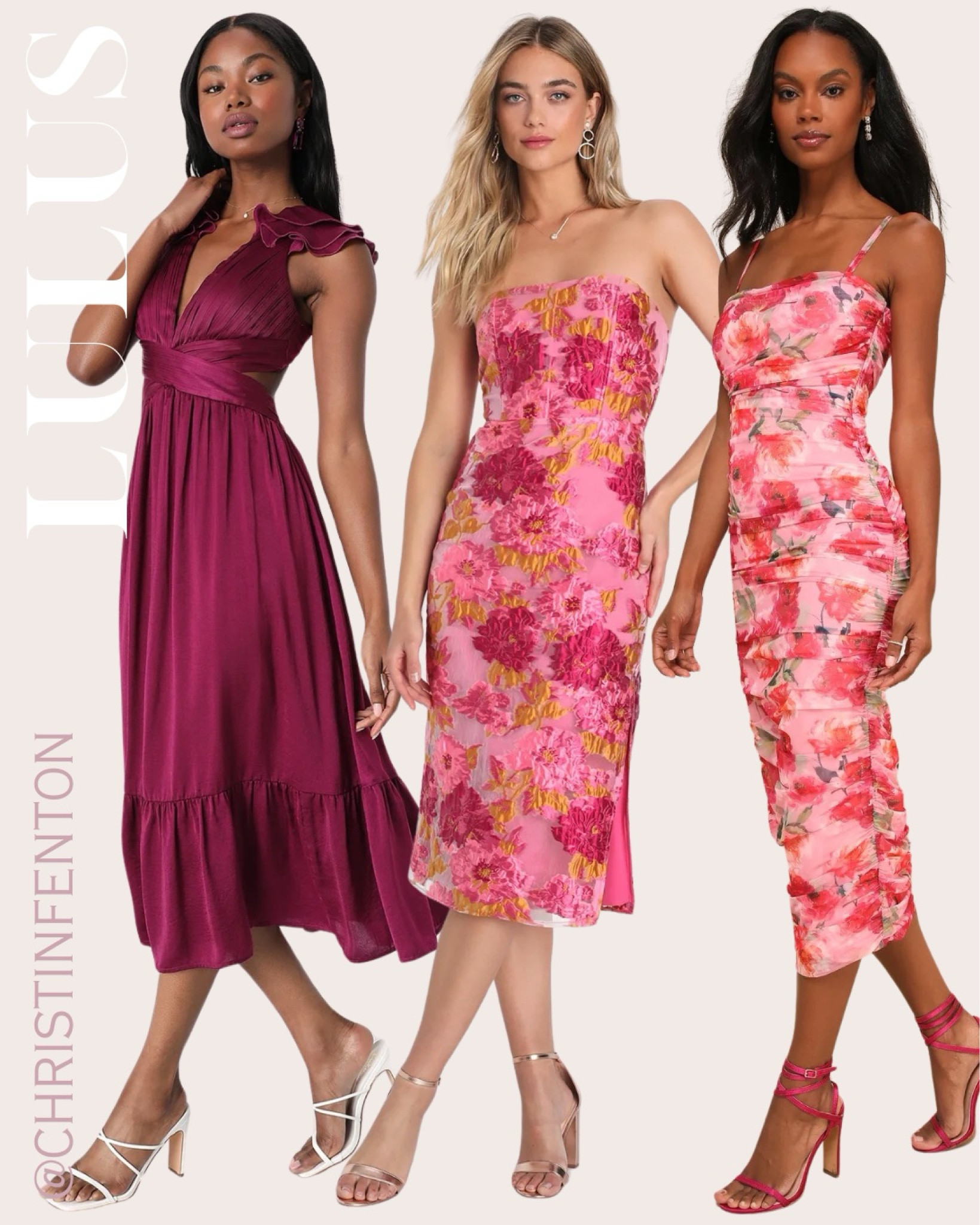 Lulus summer dresses, wedding guest dress, maxi dresses, midi dress, mini dress, anniversary dress, engagement photoshoot dress, bridesmaid dress, celebration dress, baby shower dress, maid of honor dress, mother of the bride dress, cocktail party dress, engagement dinner dress, honeymoon dress, floral dress, satin dress, formal dress  @shop.ltk #liketkit #lulusdresses #lulus #lovelulus 🥰 Thanks for being here & shopping with me! 🤍 Xo Christin  #LTKStyleTip #LTKShoeCrush #LTKItBag #LTKBeauty #LTKSaleAlert #LTKWedding #LTKParties #LTKMidsize #LTKFindsUnder50 #LTKFindsUnder100 #LTKOver40 #LTKActive #LTKWorkwear #LTKSeasonal #LTKTravel #LTKPlusSize #LTKSummerSales 