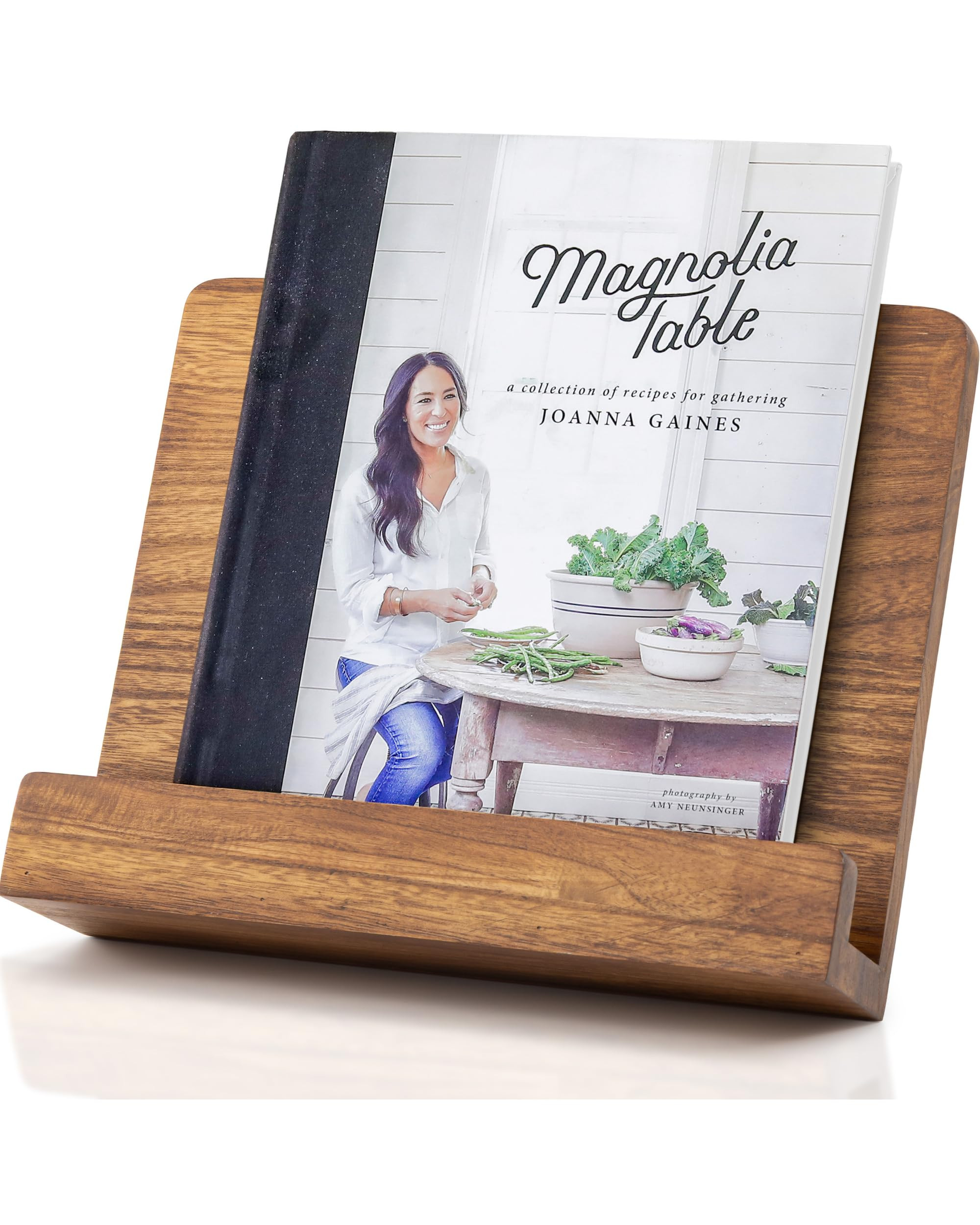 Beautiful Cookbook Stand for Your Kitchen Counter - Solid Wood Stand Easily Keeps Cook or Recipe ... | Amazon (US)