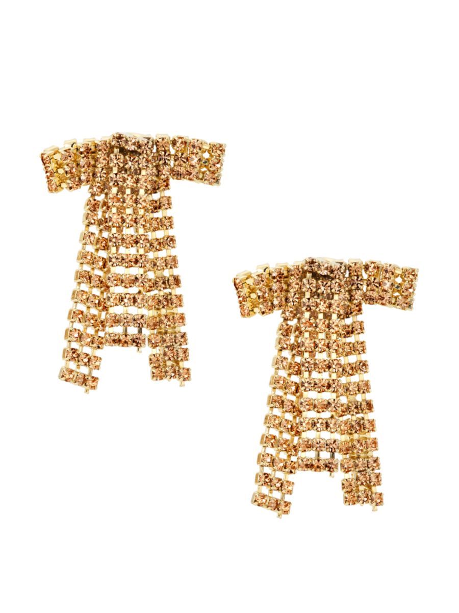 Goldtone & Crystal Bow Drop Earrings | Saks Fifth Avenue